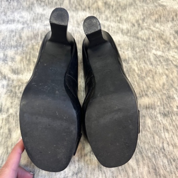 Michael Kors Black leather platform heels Size 6.5 - Picture 7 of 7